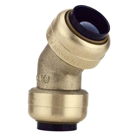 Tectite By Apollo 1/2 in. Brass Push-To-Connect 45-Degree Elbow FSBE1245